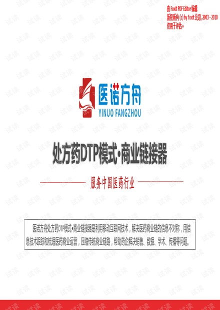 2020医诺方舟商业计划书 资源获取与中小企业推广策略